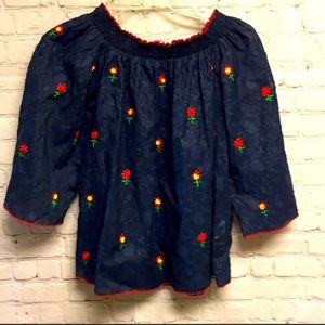 🌸 Payal Jain Anthropologie Flower Blouse 🌸